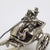 Silver Vintage Italian Handmade Genuine Sterling Silver 925 Romantic Carriage Figurine For Sale - Image 8 of 11