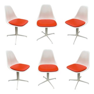 1960s Set of 6 Mid-Century Tulip Side Chair Model 103 by Maurice Burke for Arkana For Sale