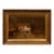English 19th Century Oil on Canvas Farm Painting Depicting Calves and Chickens For Sale