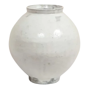 2021 “Moon Jar II” White, Hand Crafted Clay Vase by Sungwook Park (South Korea)