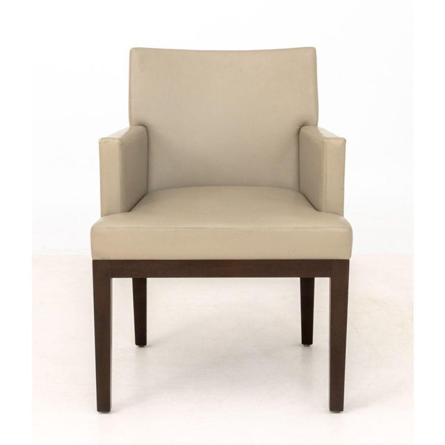 Taupe Christian Liaigre Style Dining Chairs, 6 For Sale - Image 8 of 9