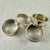 Metal Estate Sterling Silver Napkin Rings, Mixed Set of Four For Sale - Image 7 of 14