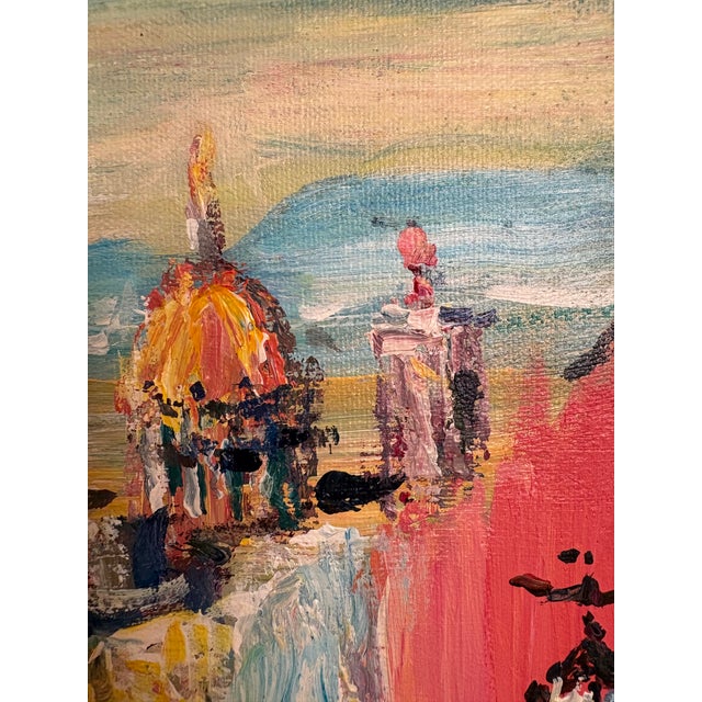 Mid-Century Modern Vintage Mid-Century Modern Oil Painting For Sale - Image 3 of 12