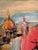Mid-Century Modern Vintage Mid-Century Modern Oil Painting For Sale - Image 3 of 12