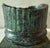 Mid 20th Century Vintage Green Metal Candle Holder For Sale - Image 5 of 7