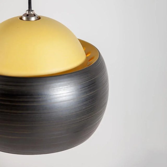Gray Vintage Pendant Lamp by Cari Zalloni for Steuler, Germany, 1960s For Sale - Image 8 of 10
