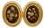Oval Floral Still Lifes, 1800s, Oil on Canvases, Framed, Set of 2 For Sale