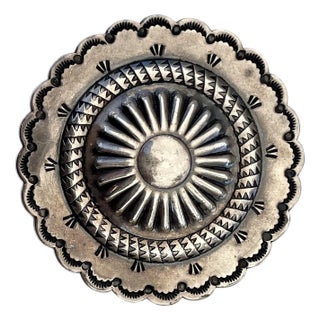 1907 Sterling Silver Navajo Brooch For Sale