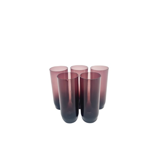 Postmodern Pitcher by Sarnecki for Krosno Glassworks, Poland, 1970s, Set of 5 For Sale - Image 6 of 16
