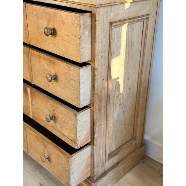 Rustic European Rare 19th Century English Pine Dairy Hutch For Sale - Image 3 of 12