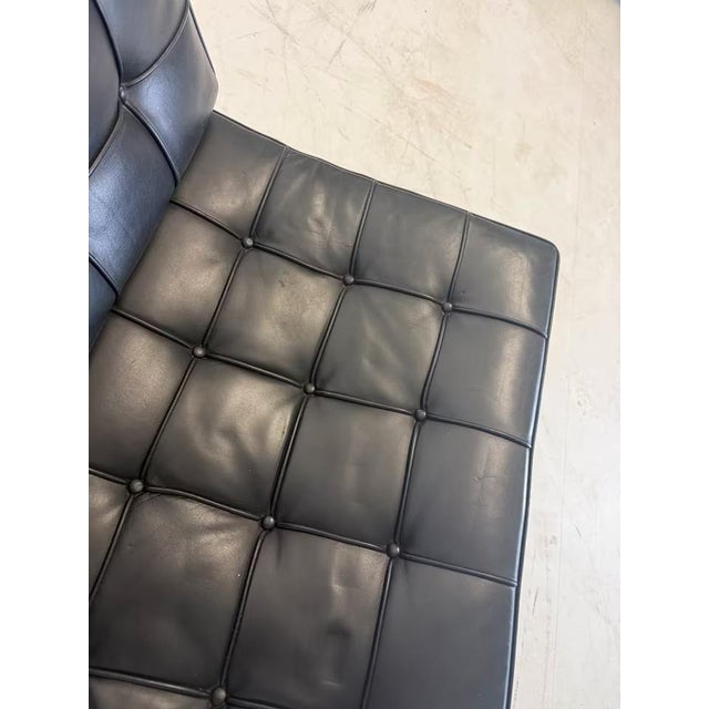 Ludwig Mies van der Rohe Leather Barcelona Chair by Ludwig Mies Van Der Rohe for Knoll Inc. For Sale - Image 4 of 15