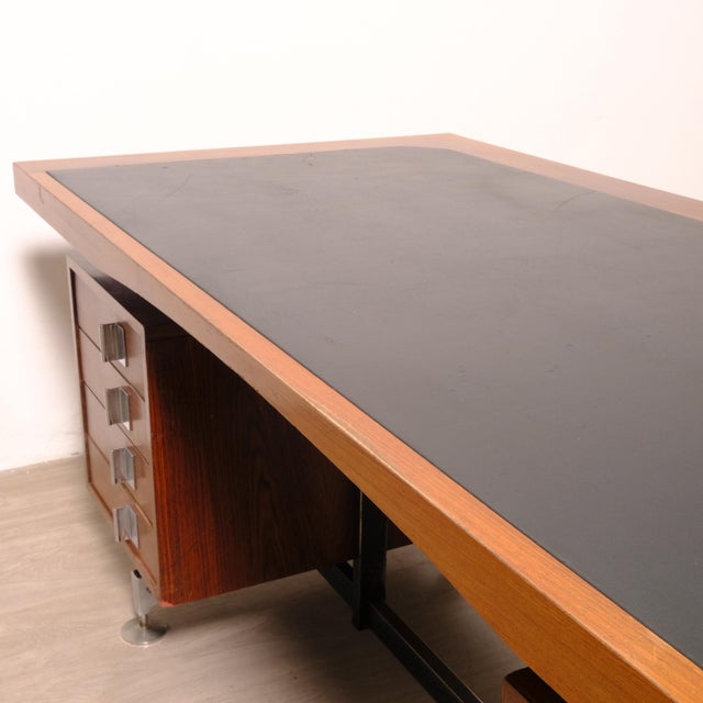 Executive Desk in Rosewood, Italy, 1950s-1960s For Sale - Image 16 of 18