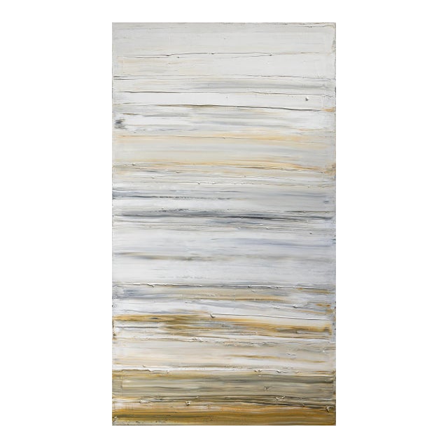 40" by 70" Original Abstract Landscape Painting 'Pacific Palissades' (Los Angeles, Malibu Beach), Oil on Canvas by Diane Grant For Sale