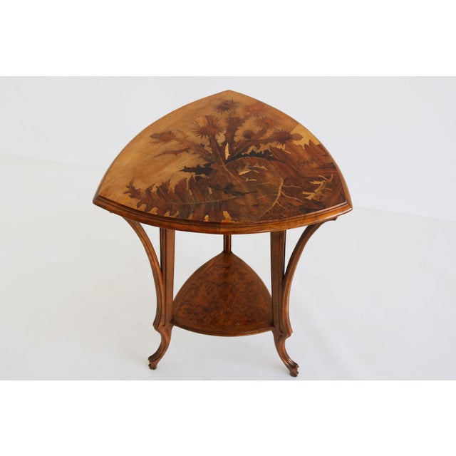 1900 - 1909 Antique French Art Nouveau Side Table by Emile Galle, 1900 For Sale - Image 5 of 15