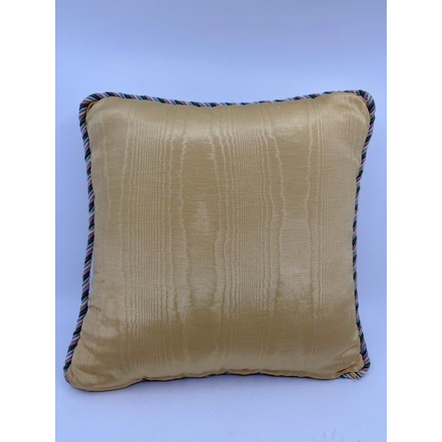 Vintage Blue Hydrangea Needlepoint Pillow For Sale In New York - Image 6 of 6