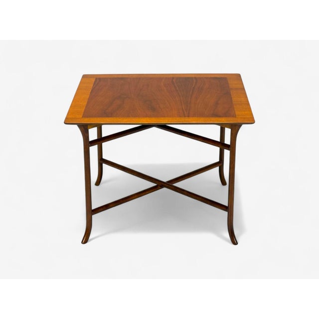 T.H. Robsjohn-Gibbings, American Modern, Walnut, Side Table, Usa, 1960s For Sale - Image 10 of 12