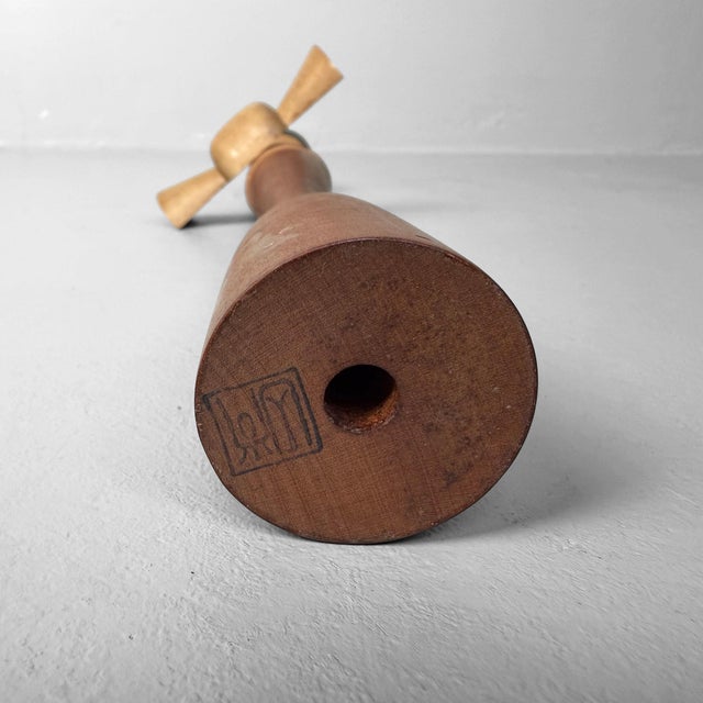 Vintage Japanese Kokeshi by Shōzan Shidō, 1970s For Sale - Image 9 of 10
