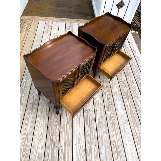 Mid 20th Century Townsend Furniture French Cherry Nightstand With