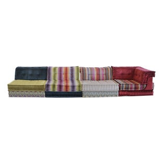 Mah Jong Sofa by Hans Hopfer for Roche Bobois, 1971, Set of 4 For Sale