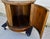 English Vintage Round Brown Marble Top Drum Side End Center Table With Storage Cabinet For Sale - Image 3 of 13