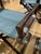 1970s McGuire Director’s X -Chairs in Blue Sage Leather For Sale - Image 11 of 11