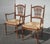 French Country Pair of Vintage Rustic French Country Rush Seat Wheat Sheaf Arm Chairs ~ Dark #3 For Sale - Image 3 of 16