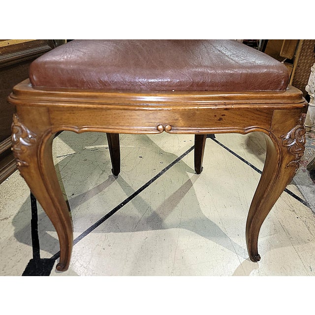 French Walnut Side Chairs - A Pair For Sale - Image 11 of 13