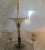 1950s Large Mid-Century Chandelier with Mouth-Blown Glass Bowls, Candle Spouts & 6 Bent Glass Arms, 1950s For Sale - Image 5 of 6