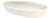 Vintage French Apilco Heavy White Porcelain Oval Gratin Baker, 14.5 Inch For Sale