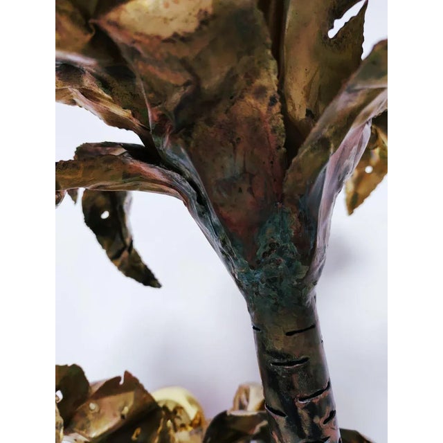 Vintage Brass Palm Lamp For Sale - Image 12 of 18