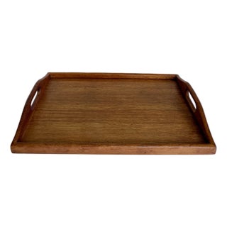 Vintage Winsome Wood Genuine Teak Serving Tray For Sale