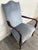 Vintage Federal Style Inlaid Mahogany Lolling Armchair For Sale In Kansas City - Image 6 of 10