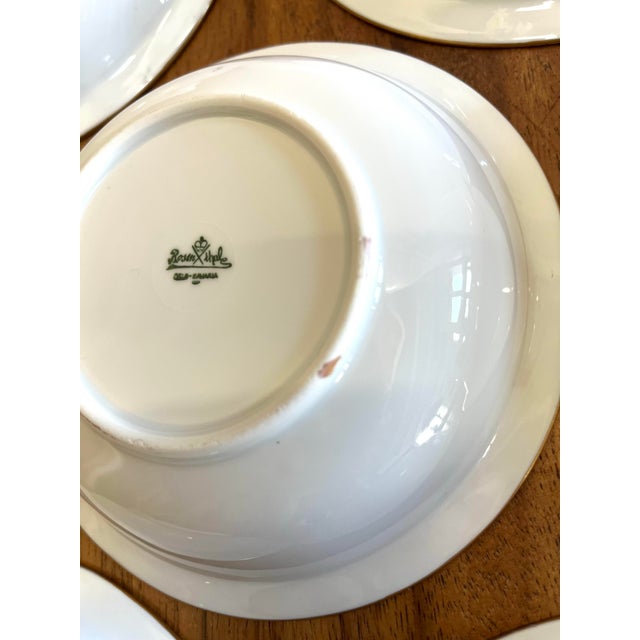 White Rosenthal Small Porcelain Bowls With Handpainted 24k Gold B Initial and Wide Trim - Set of 12 For Sale - Image 8 of 10