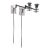 Late 20th Century Mid Century Modern Articulating Chrome and Lucite Wall Sconces - a Pair For Sale