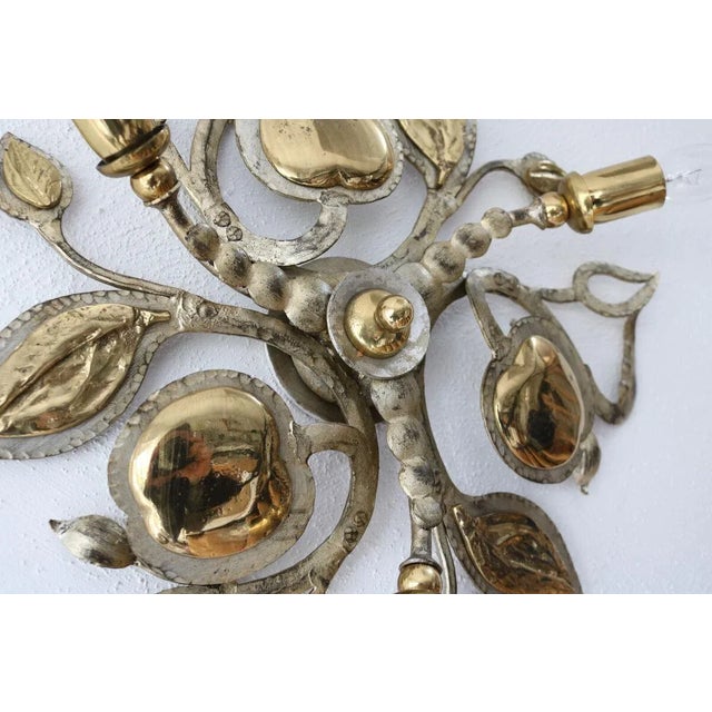 Metal Hollywood Regency Brass Wall Lamp from Hans Möller, 1980s For Sale - Image 7 of 9