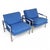 Milo Baughman for Thayer Coggin Vintage Mid Century Modern T Back Lounge Chairs C. 1960s For Sale In New York - Image 6 of 17