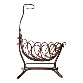 Child Cradle by Jacob & Josef Kohn for Thonet, 1895 For Sale
