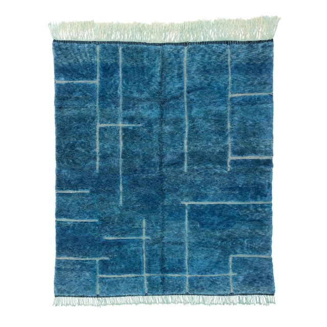 Hand-Knotted Wool Rug by Azele Studio For Sale - Image 10 of 10