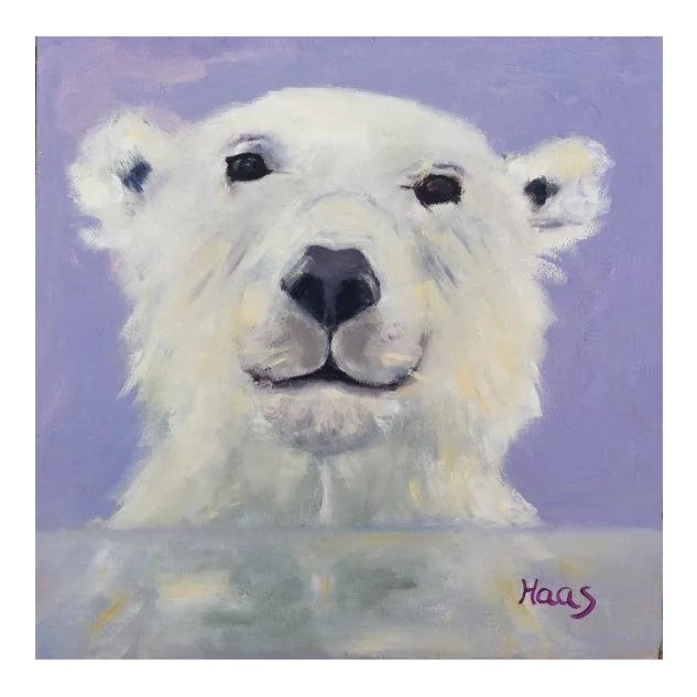 Polar Bear (Original Oil Painting) For Sale