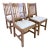 Stickley Cottage Oak Slat Back Side Chairs Set of Four For Sale
