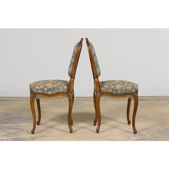 Set of 12 Late 19th Century French Provincial Louis XV Oak Dining Chairs For Sale - Image 13 of 18