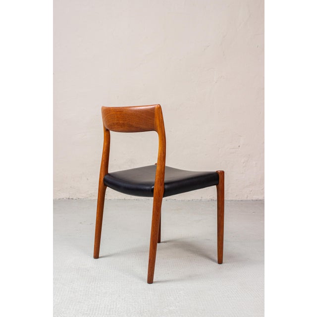 Danish Model 77 Chairs in Teak by Niels Otto (N. O.) Møller for J.L. Møllers, 1960s, Set of 2 For Sale - Image 6 of 18