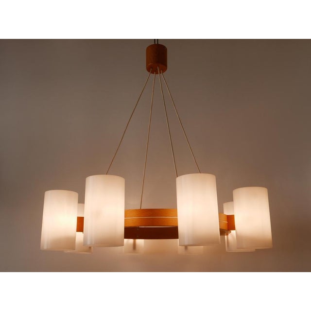 Mid-Century Modern Model 587 Cylinder Chandelier by Uno & Östen Kristiansson for Luxus Vittsjö, 1960s For Sale - Image 3 of 18