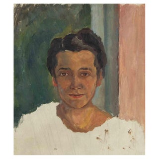 Francesco Settimj, Portrait, Oil Painting, Mid-20th Century For Sale