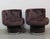 Pop-Style Plush Lounge Chairs, 1970s, Set of 2, in Very Good conditions. Designed 1970 to 1979