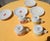 Coffee Cups & Saucers by Arnaldo Pomodoro for IPA, 1990s, Set of 8 For Sale - Image 3 of 6