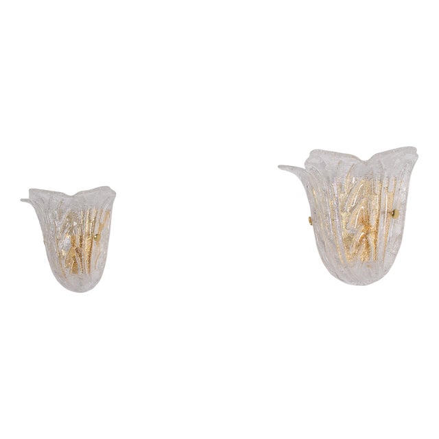 Acanthus Leaf Wall Lights, 1990s, Set of 2 For Sale
