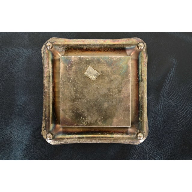 Roycroft Arts & Crafts Silver Finished Copper Desk Calendar Frame or Picture Frame For Sale - Image 10 of 13