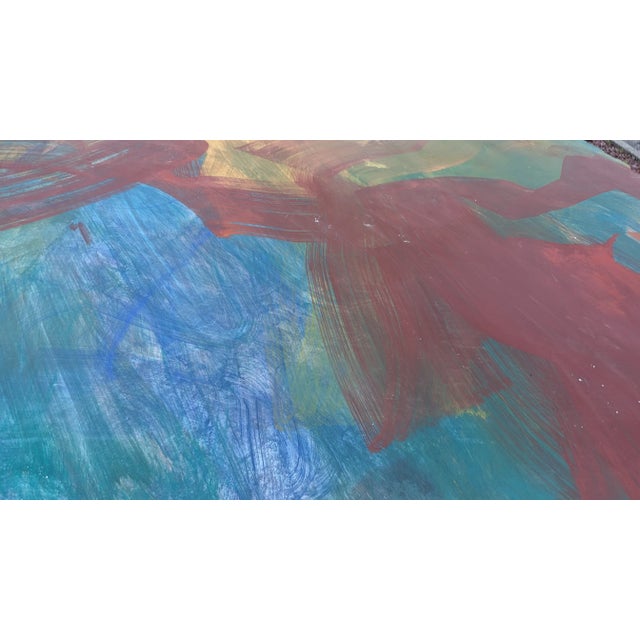 1990s Monumental James Hyde Fresco on Styrofoam Abstract Modern Painting Installation Art 9' For Sale - Image 5 of 12