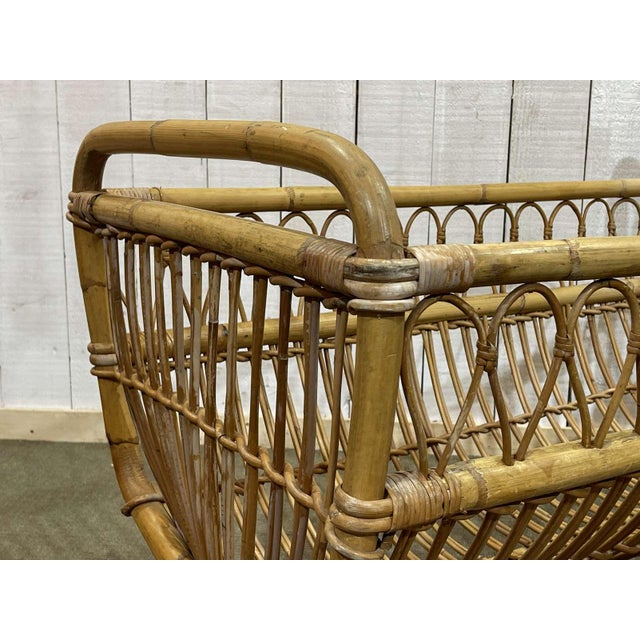 Rattan Baby Bed, 1960s For Sale - Image 9 of 12